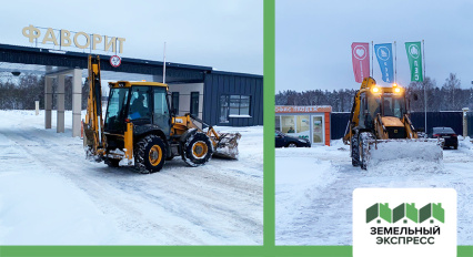 Произведена очистка дорог в поселках "Фаворит", "Ильинское ИЖС"